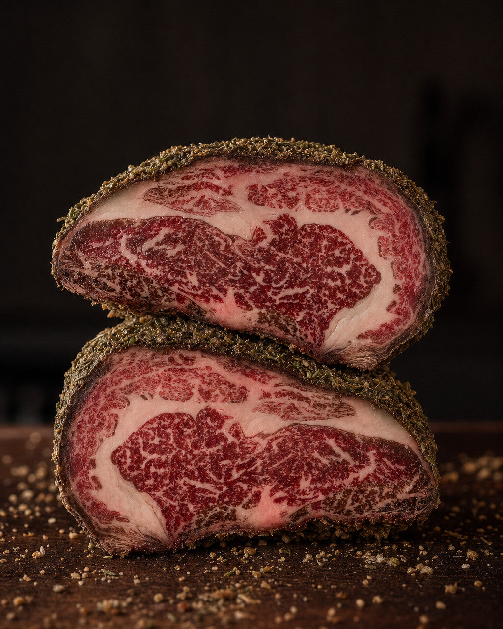 Mix Herb and Pistachio dry-aged at Meatguy Steakhouse Jakarta